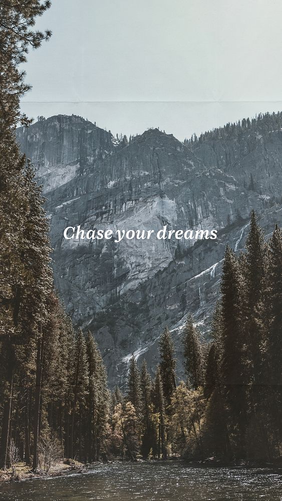 Chase your dreams Facebook story template