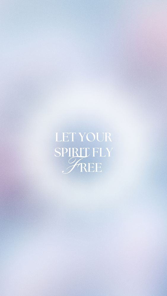 Let your spirit fly free Facebook story template