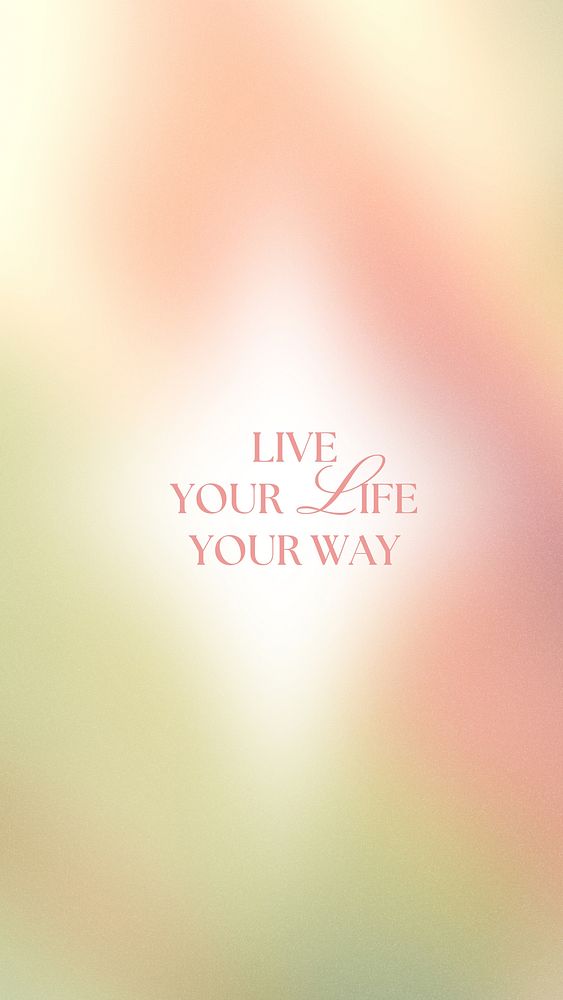 Live life your way Facebook story template