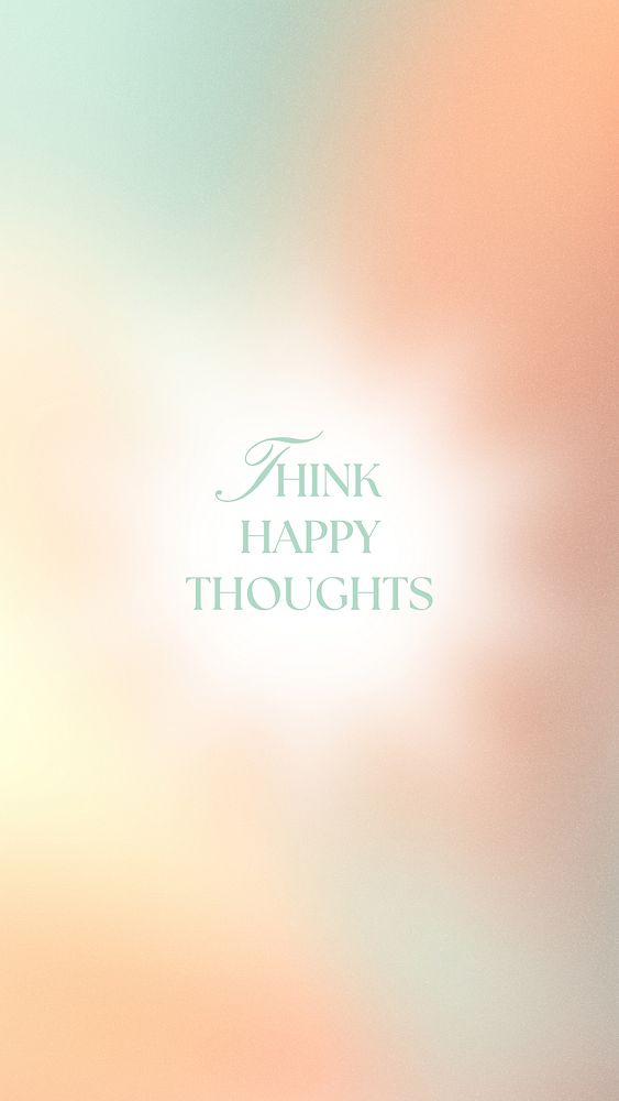 Think happy thoughts Facebook story template
