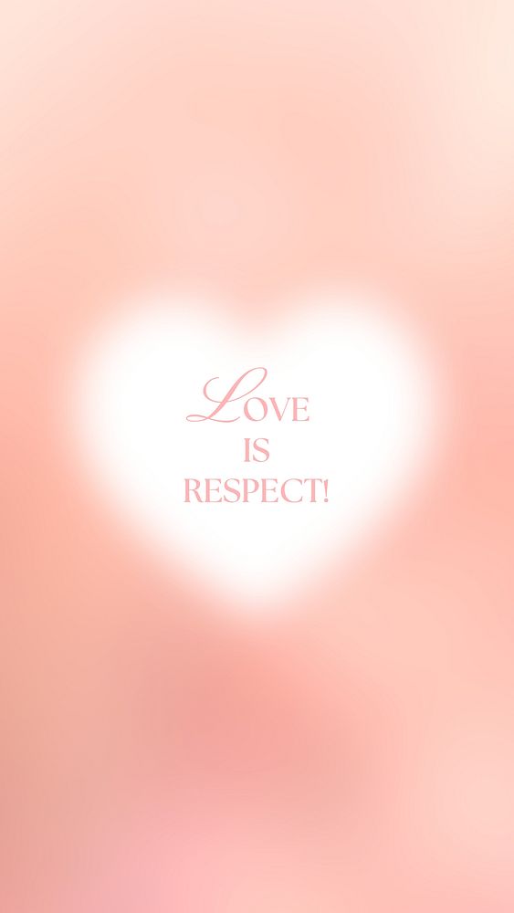Love is respect Facebook story template
