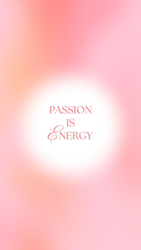 Passion quote Facebook story template