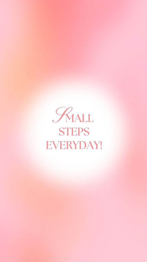 Small steps everyday Facebook story template