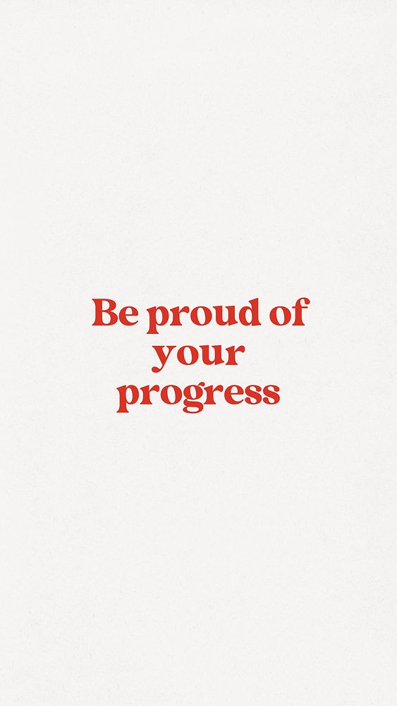 Be proud of your progress Facebook story template