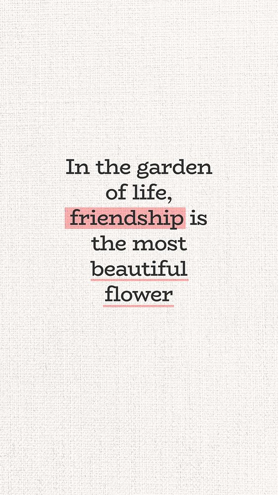 Friendship quote Facebook story template