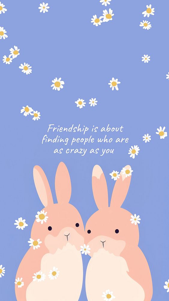 Crazy friends quote Facebook story template