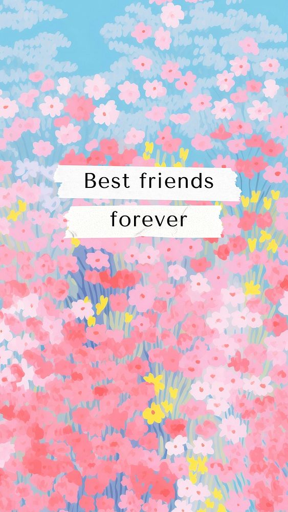 Best friends forever Facebook story template