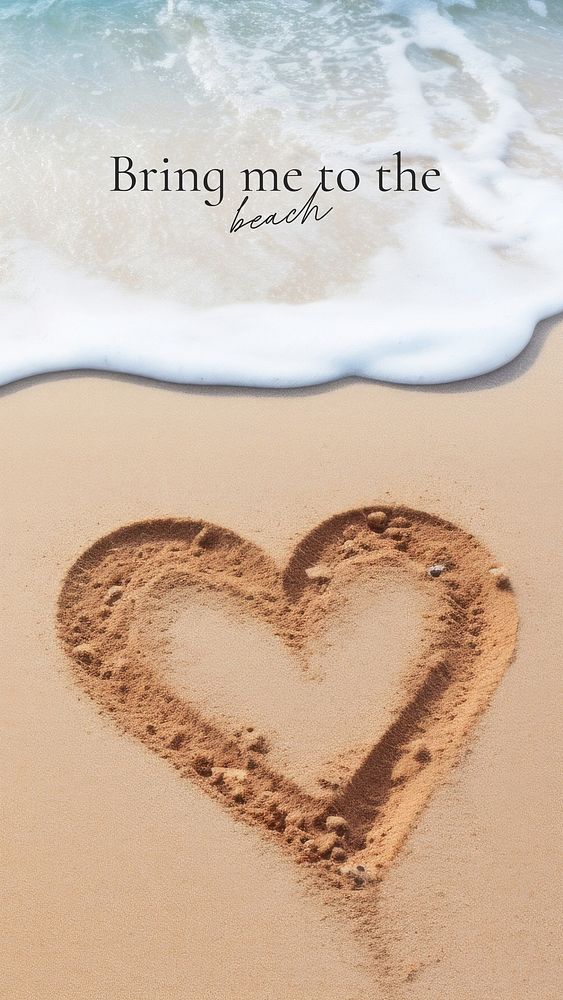 Beach quote Facebook story template