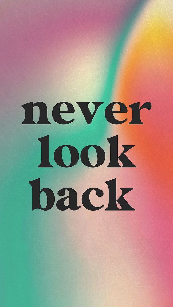 Never look back Facebook story template