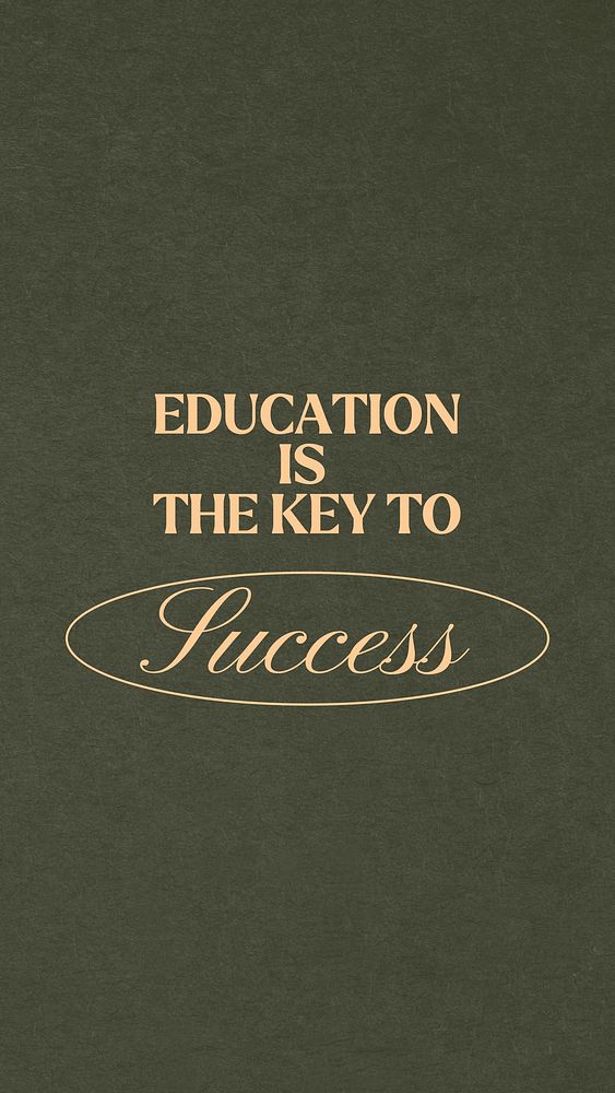 Education quote Facebook story template