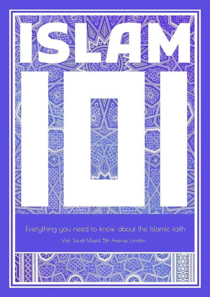 Islam 101 poster template