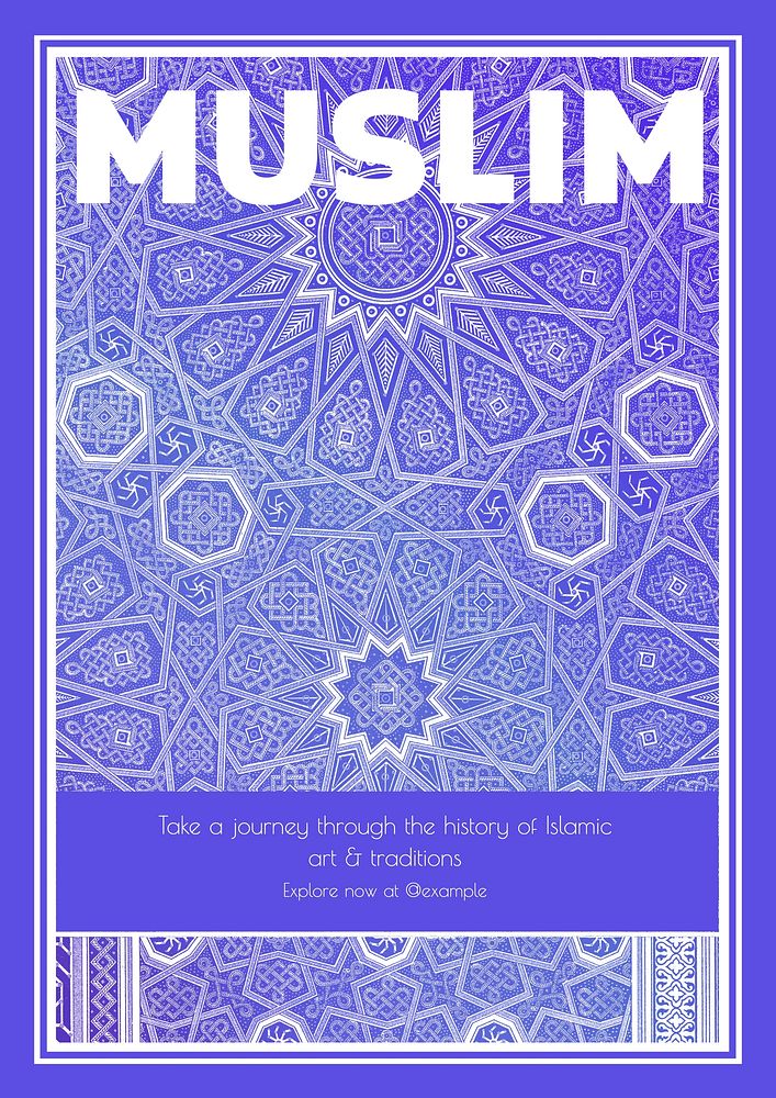 Muslim poster template