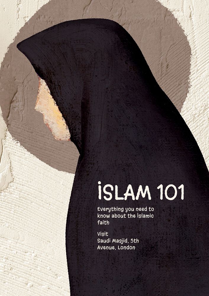 Islam 101  poster template