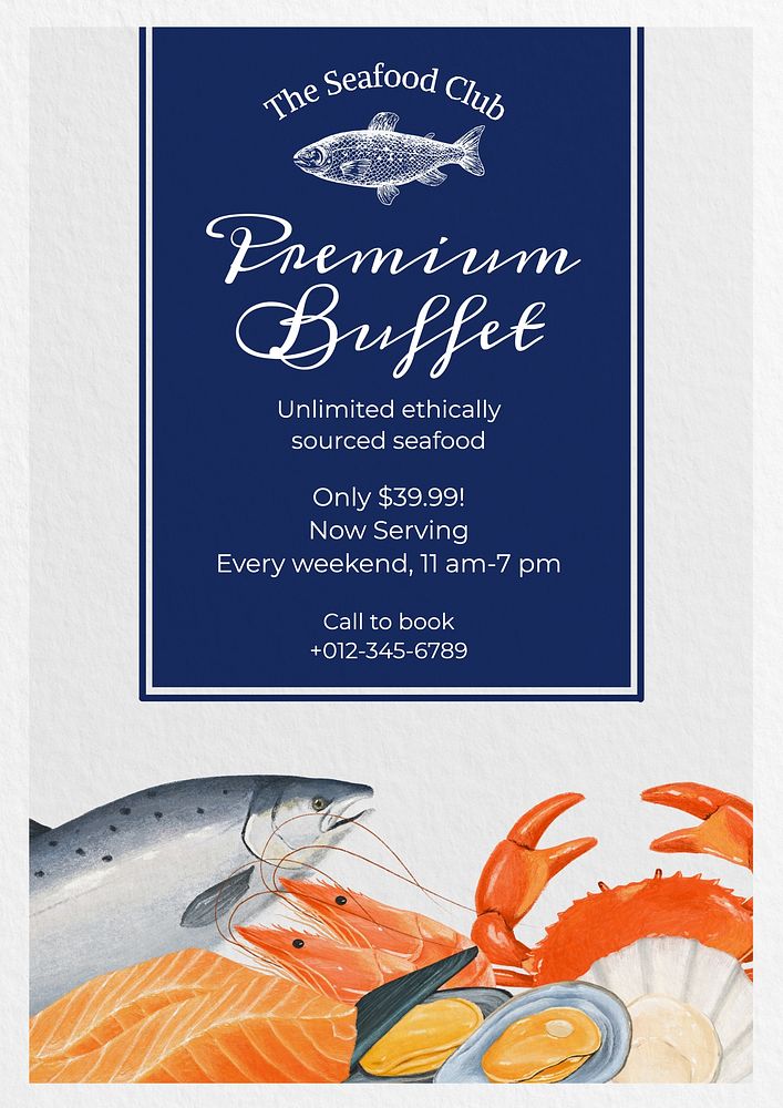 Premium buffet poster template