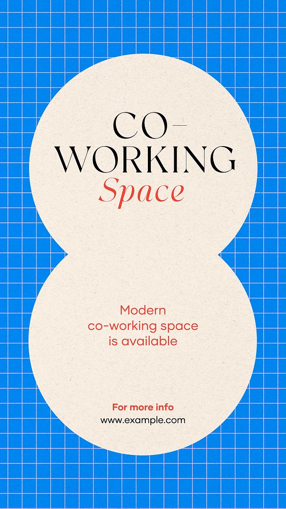 Co-working space Instagram story template