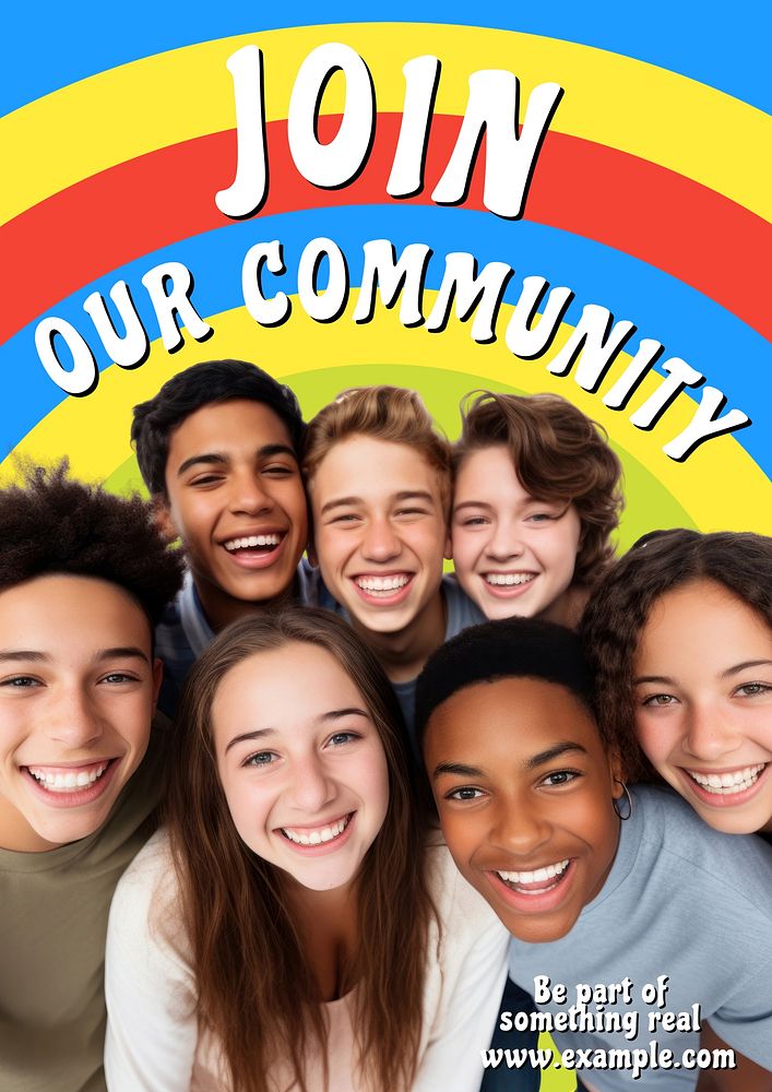 Join non-profit community poster template