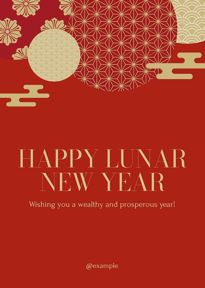 Lunar New Year card template