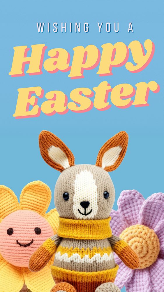 Happy Easter Facebook story template
