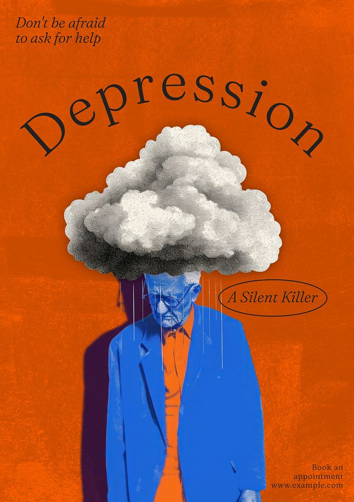 Depression poster template