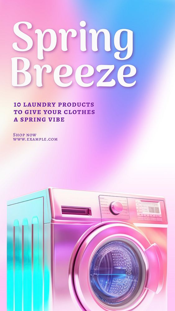 Laundry products Instagram story template
