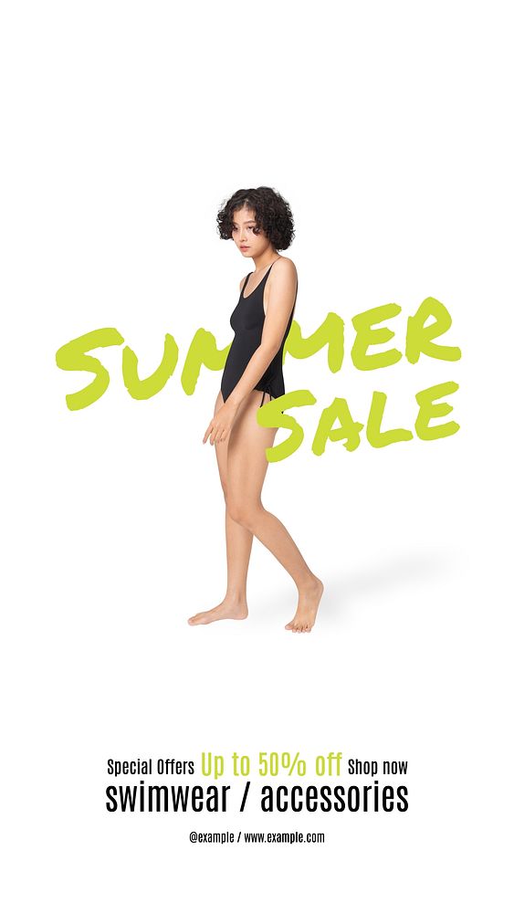 Summer sale Instagram story template