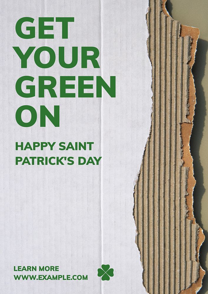 St. patrick's day  poster template