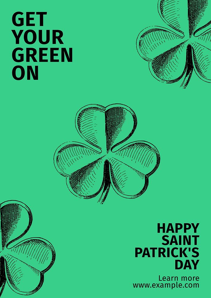 St. patrick's day poster template