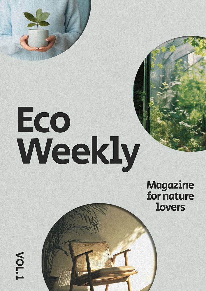 Eco weekly poster template
