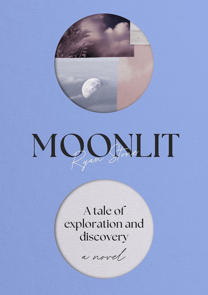 Moonlit poster template