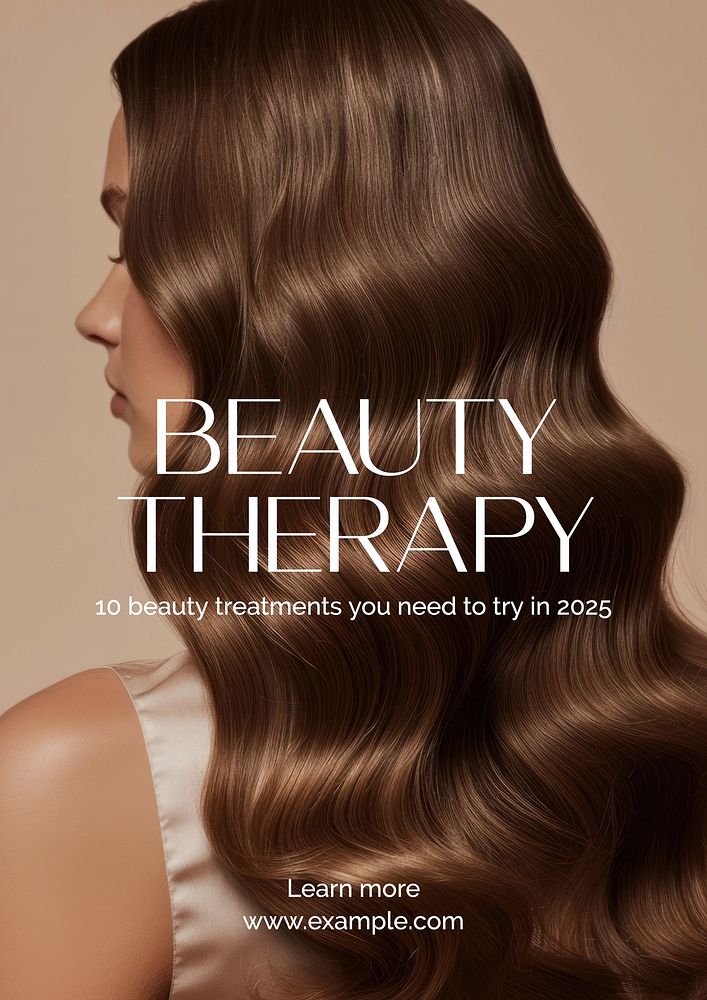 Beauty therapy poster template