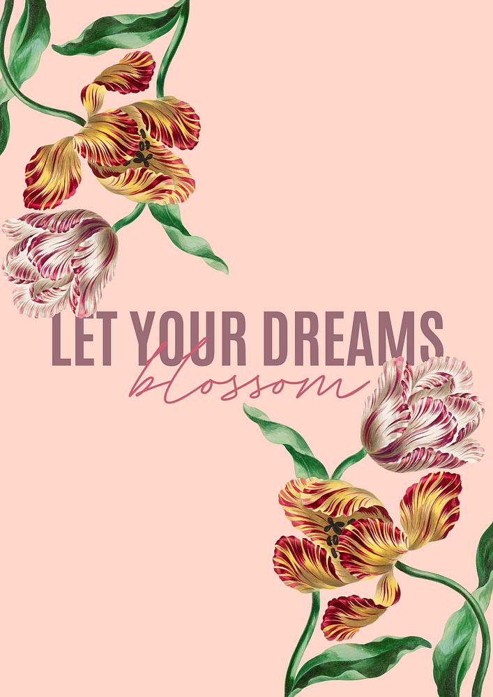 Dream quote poster template | Free Photo - rawpixel