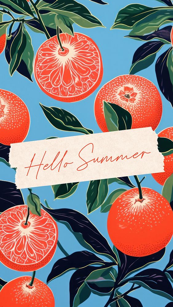 Hello summer Instagram story template