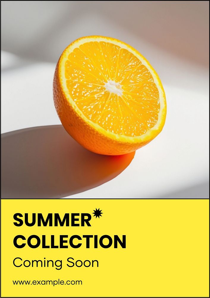 Summer collection poster template