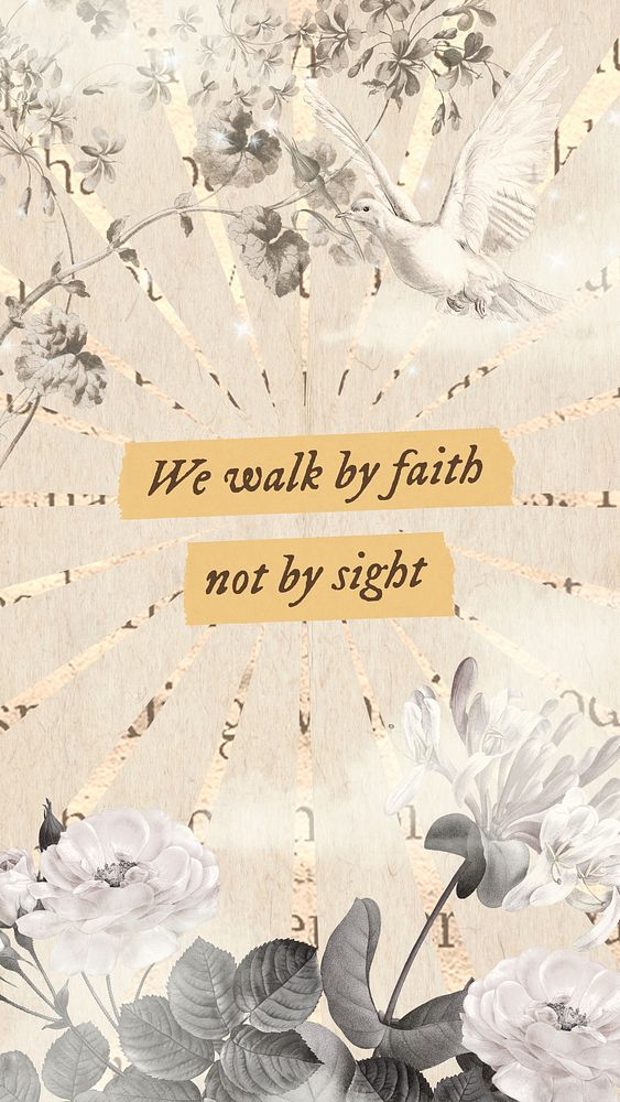Faith quote Instagram story template