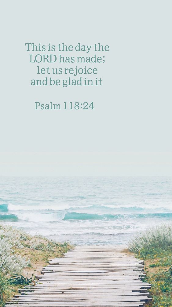 Psalm quote Instagram story template