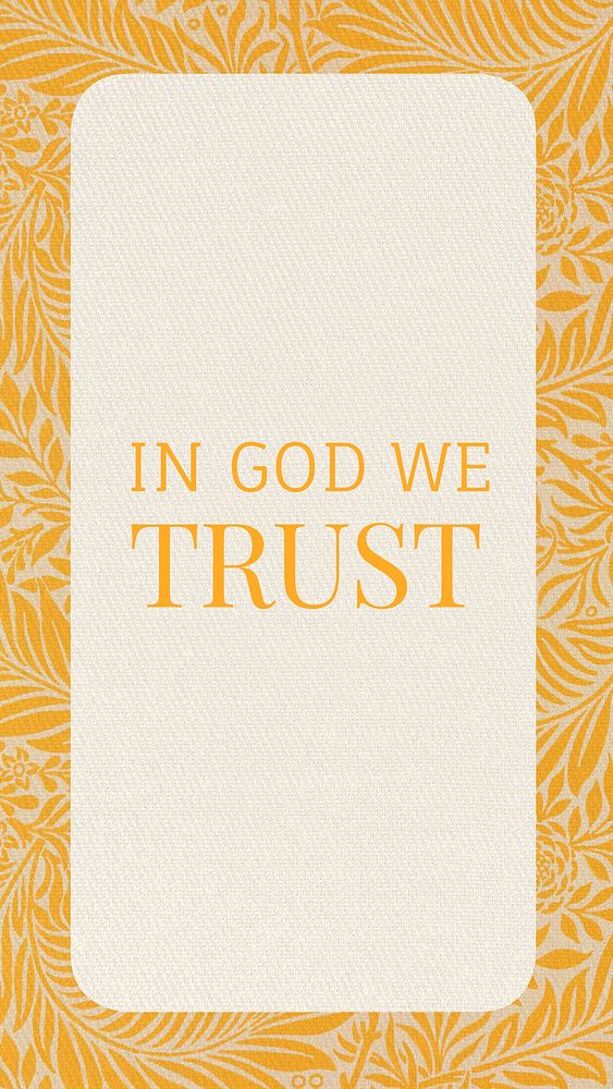 Trust in God Instagram story template