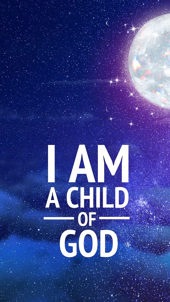 Child of God Instagram story template