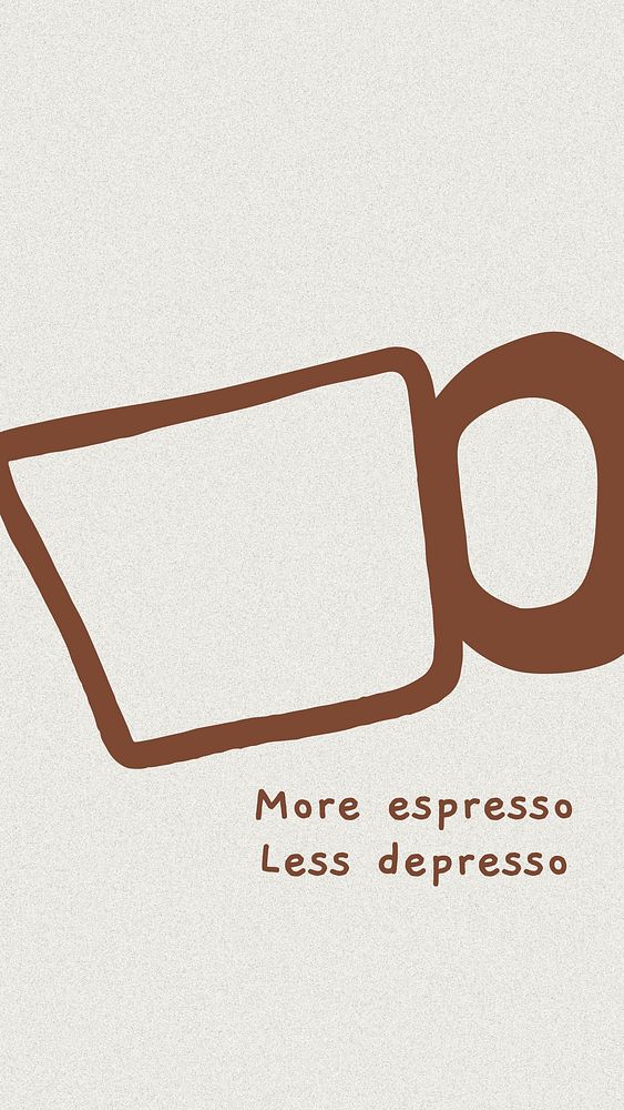 Funny coffee  quote Instagram story template