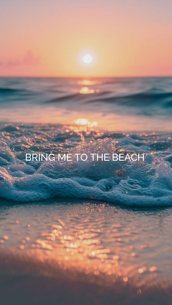 Beach  quote Instagram story template