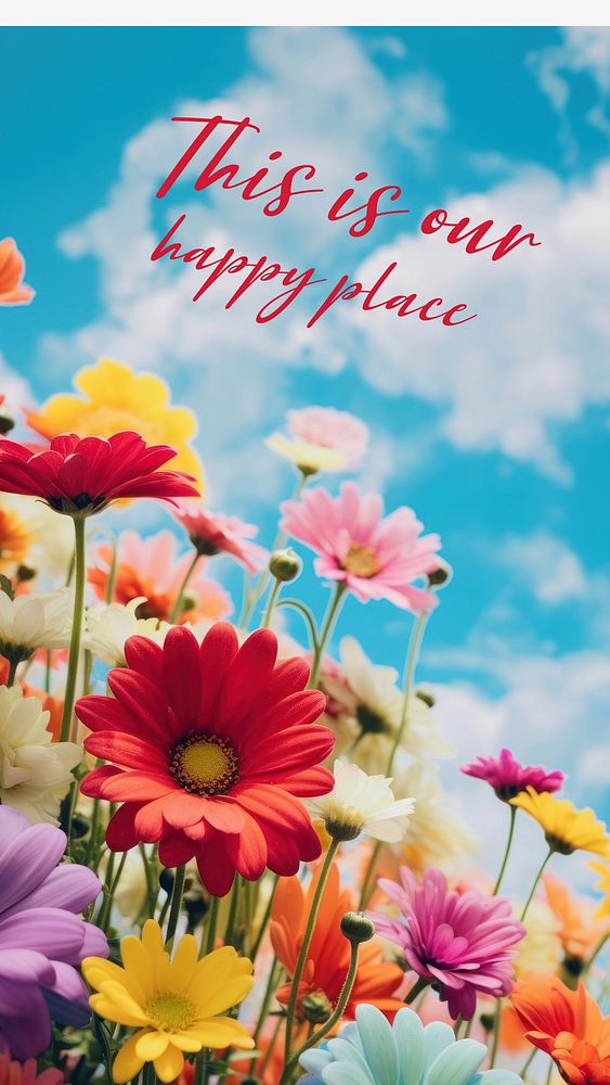 Happy place quote Instagram story template