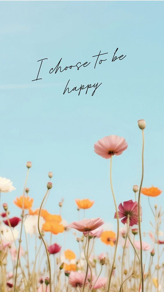 Choose happy quote Instagram story template
