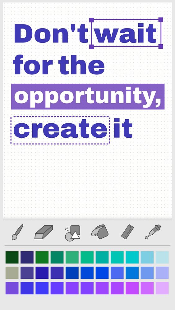 Opportunity  quote  mobile phone wallpaper template