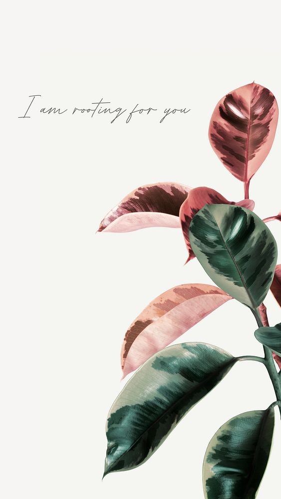 Plant s quote  mobile phone wallpaper template
