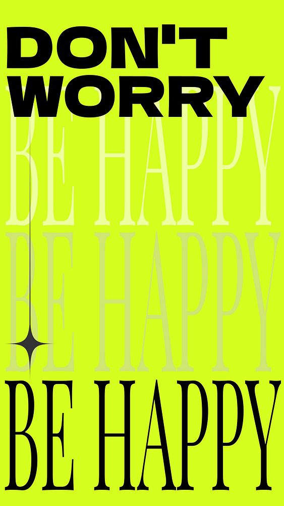 Be happy quote  mobile phone wallpaper template
