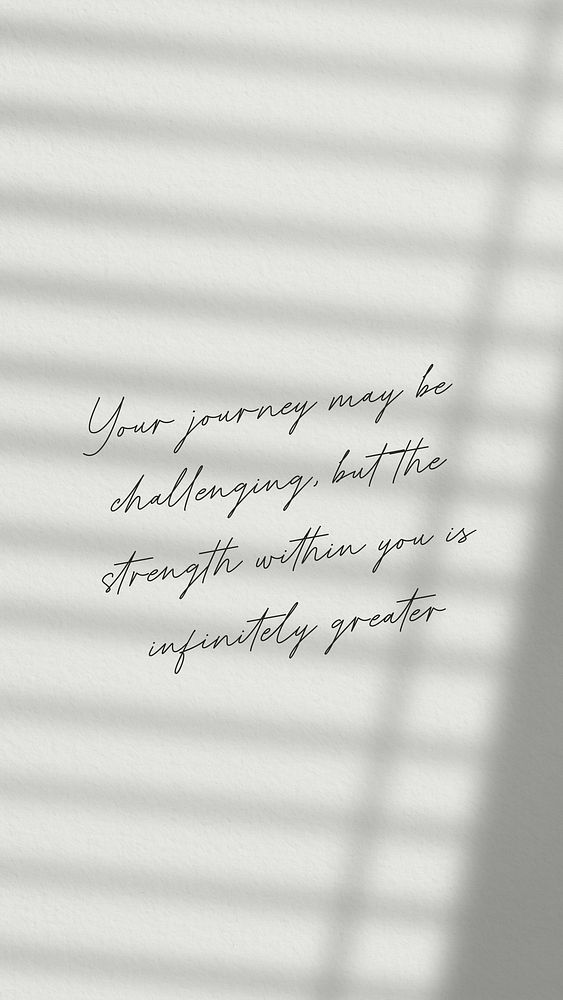 Journey & strength quote Instagram story template