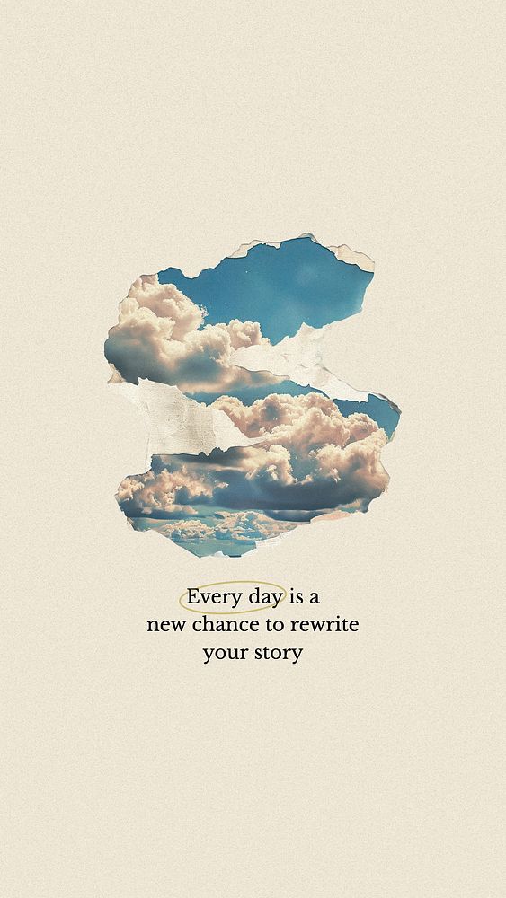 Inspirational  quote Instagram story template