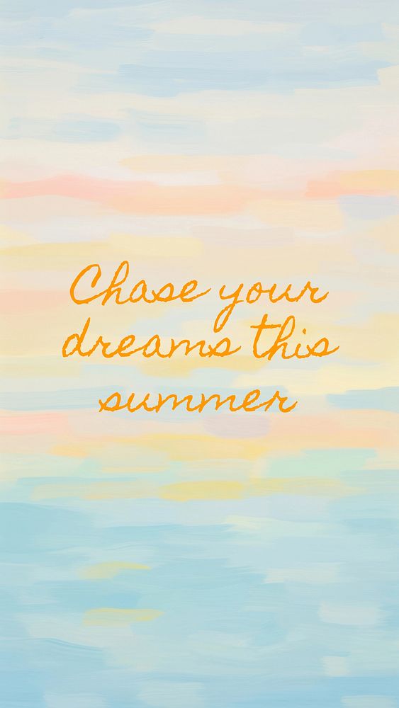 Chase your dreams Instagram story template