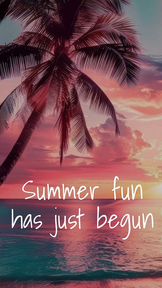 Summer  quote Instagram story template