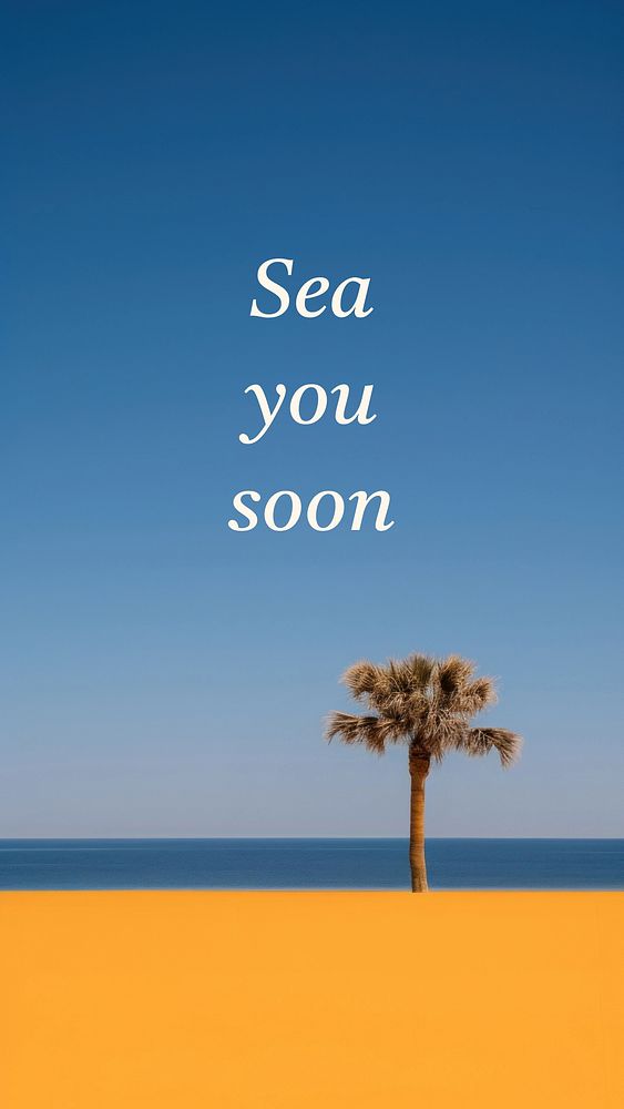 Sea  quote Instagram story template