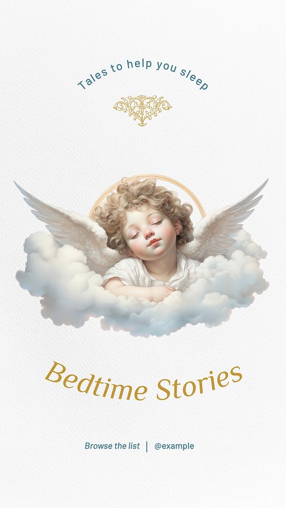 Bedtime stories Instagram story template